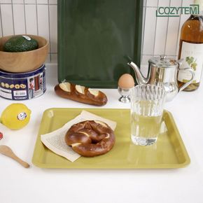 디베르 누보 사각 쟁반 L 가벼운 쟁반 브런치 트레이 가정용 캠핑용