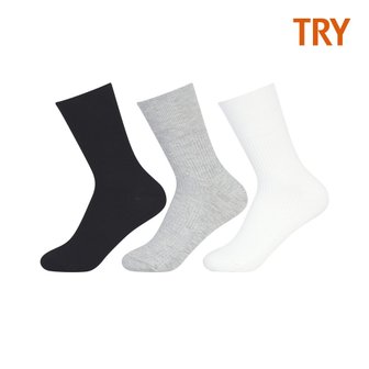 TRY [트라이] 여성 무압박 발목 조임 방지 중목 양말 10매
