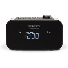 영국 로버츠라디오 스피커 Roberts Radio ORTUS2BK DAB /DAB/FM Alarm Clock with USB Smartphon