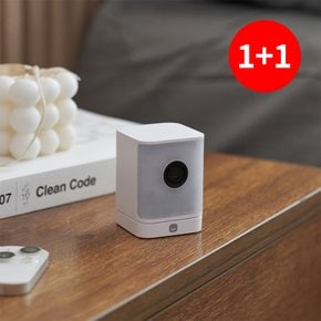 (1+1) 홈캠 홈카메라 4MP 큐브 가정용 홈CCTV 펫캠 베이비캠 (400만화소)