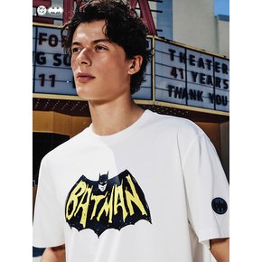 (U)(GOLDENBEAR X BATMAN) 배트맨 레터링 그래픽 반팔 라운드 티셔츠 G4TAW25021WHX