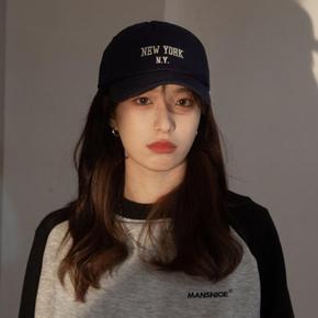[더블디] 여성 뉴욕 영문 자수 레터링 공용 산책 볼캡 CAP55 (S10317508)