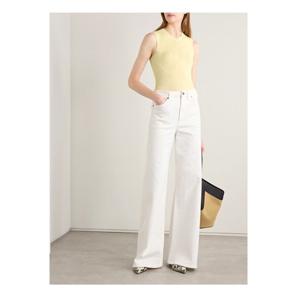 케이트 레나토 골지 울 혼방 저지 탱크 옐로 1647597358475244