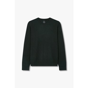 ARMANI EXCHANGE 남성 로고 패턴 크투넥 스웨터(A415132005) 다크 그린