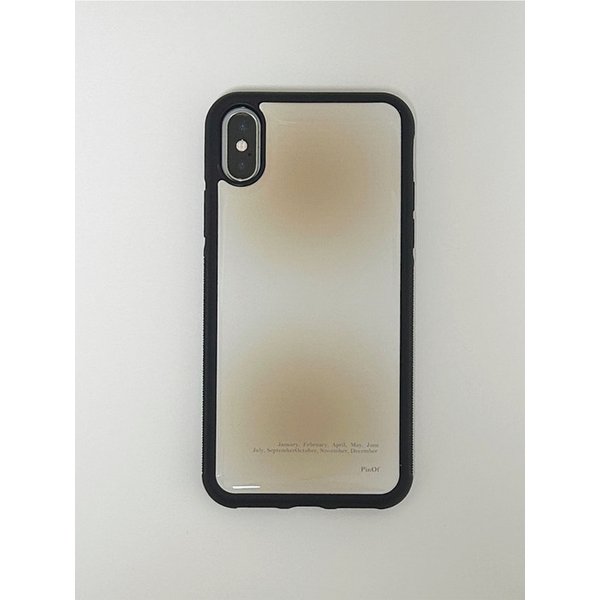 Coffee ink epoxy phone case (Black line)