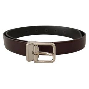 4812577 Dolce  Gabbana Elegant Patent Leather Mens Belt