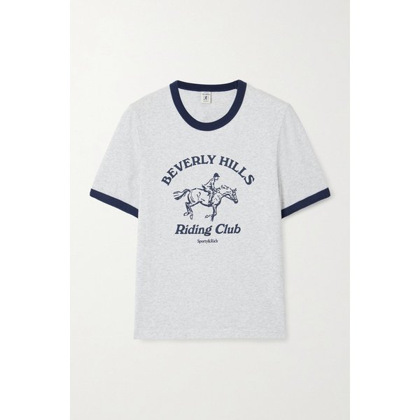 라이딩 클럽 투톤 프린트 코튼 저지 티셔츠 46376663162977162