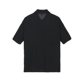 [25SS] 블랙《CrinkleSucker》카라 티셔츠 ARTS5B306BK