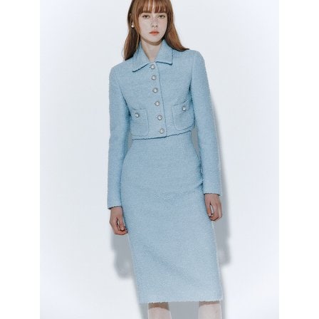 이바나헬싱키 [리퍼브]Malin wool tweed crop jacket(3colors)