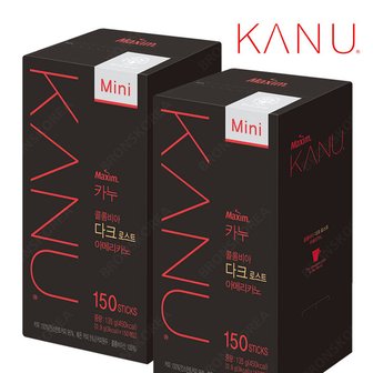  동서 맥심 카누 미니 다크 로스트 150T X 2개(300T) 아메리카노 커피