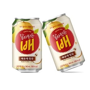 맛있는 해태 갈아만든배 주스 음료 340ml X 24CAN