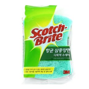 3M 삼중 양면 다목적 수세미 MD-100DB (W4EA97D)