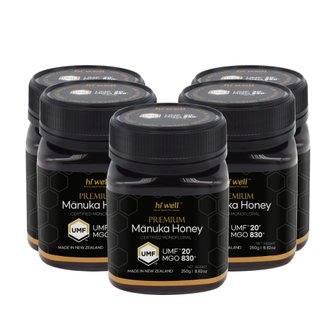 뉴질랜드 하이웰 프리미엄 마누카 꿀 UMF 20+ 250g 5개