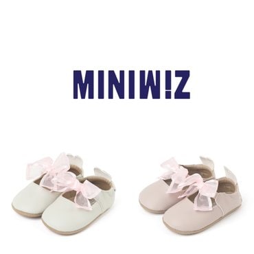 미니위즈 미니위즈 위즈보우  ◆우리아이 첫신발 풀커버◆ 걸음마 신발 (120MM~140MM)