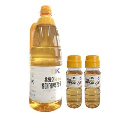 홍영의 붉은대게 홍게 맑고 투명한 백간장1.5L 만능 맛 어 간장 소스 미니 100ml 2개