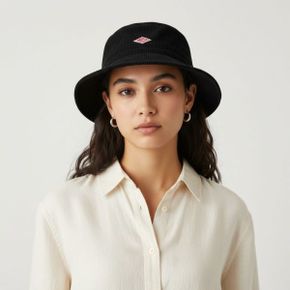 CORDUROY BUCKET HAT - BLACK