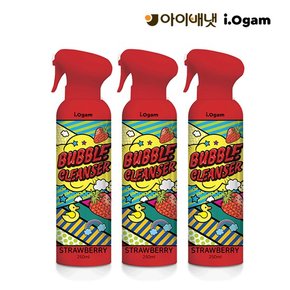 [아이오감] 버블클렌저 딸기 250ml 3개 유아목욕촉감놀이