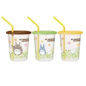 플랜츠 토토로 빨대컵 320ml 스트로 세트 텀블러 3P