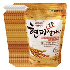 유한양행 현미 깔끔 설거지 주방세제 리필 1.2kg X 10개(1박스)