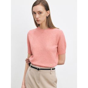 MERINO WOOL BOUCLE KNIT TOP [4COLORS]