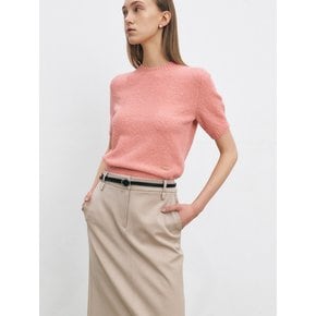 MERINO WOOL BOUCLE KNIT TOP [4COLORS]