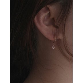 RAINdrop rose quartz EARRING