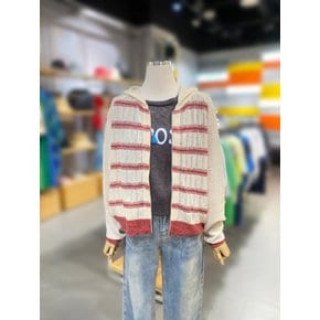 [여주점] 스카시 스트라이프 후드 집업 가디건 (BAKC59431)