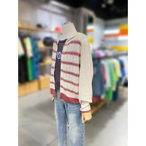 [여주점] 스카시 스트라이프 후드 집업 가디건 (BAKC59431)