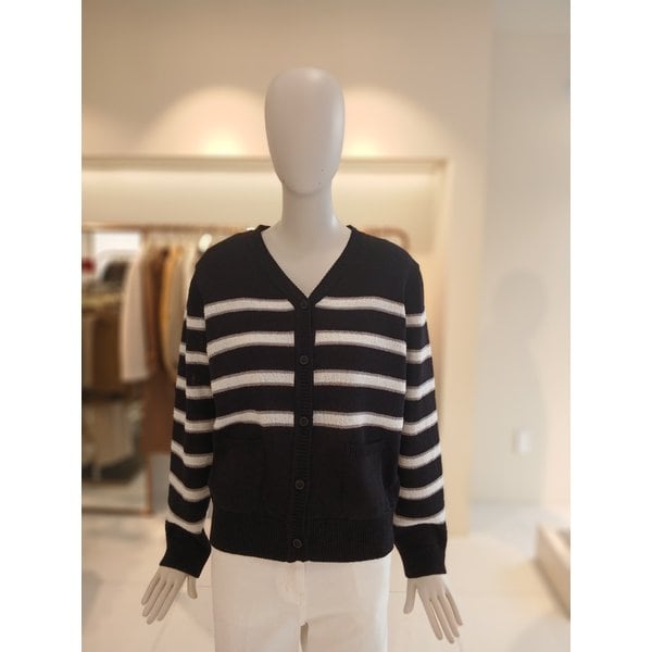 [여주점] 씨씨콜렉트 스트라이프브이넥니트가디건 E262ksl136