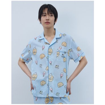 원더플레이스 [꼬모니노즈] 남녀공용 [CN]SOOBOOKZ 누렁이 PAJAMA SET