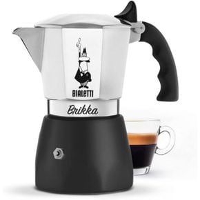 영국 비알레띠 모카포트 Bialetti Brikka Aluminium Coffee Maker with Double Cream 4 Cups 176