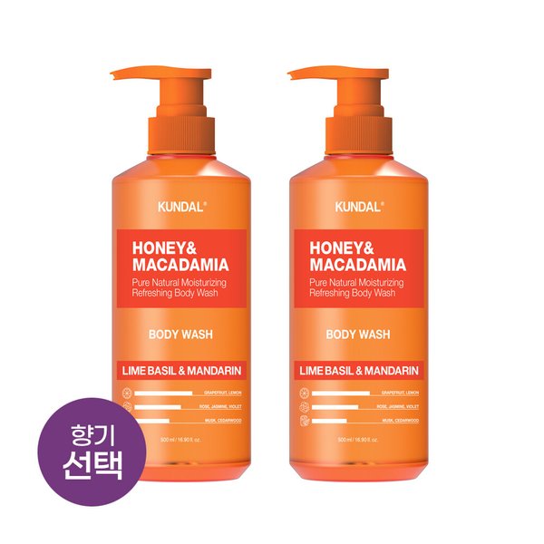 허니 앤 마카다미아 퓨어 바디워시 500ml x2개 (선택)