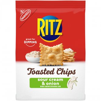  RITZ Crackers리츠  리츠  구운  칩  사워  크림과  양파  크래커  8.1온스