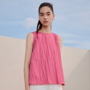 Wake Pleats Sleeveless Top (4color)