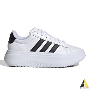 adidas 아디다스 그랜드 코트 플랫폼 스웨이드 - IE1092-FTWWHTCBLACKCBLACK