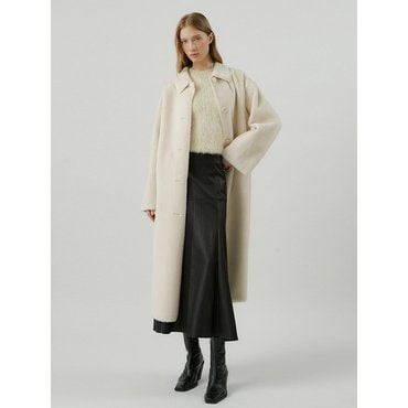 몰리올리 LUNGO single long coat [ivory]