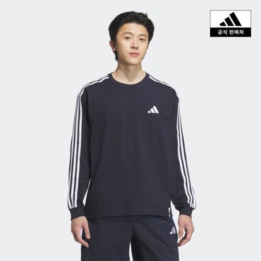 아디다스 [아디다스코리아공식] 에센셜+ 루즈핏 3S 긴팔 티 [JW6935]