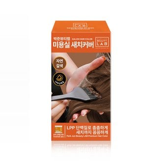 박준 박준뷰티랩 미용실 새치커버 염색약 자연갈색 120g