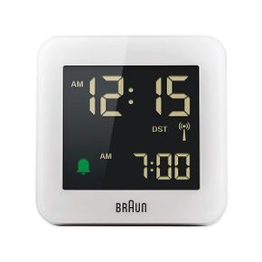 독일 브라운 탁상시계 Braun BC 09 WDCF Radio Alarm Clock Multi밴드 White 1484516