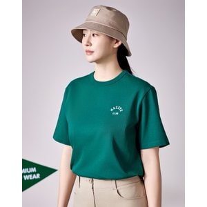 헤지스골프 [24SS] 그린 Have a Birdie Day 라운드 티셔츠 HWTS4B921E3