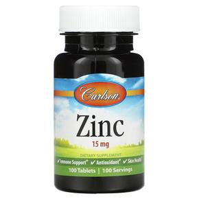 [해외직구]칼슨 징크 아연 15mg 100정 Carlson Labs Zinc 15 mg 100 Tablets