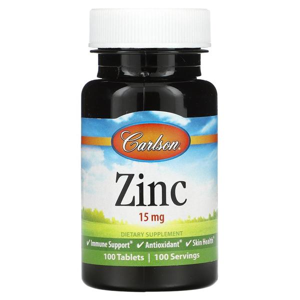[해외직구]칼슨 징크 아연 15mg 100정 Carlson Labs Zinc 15 mg 100 Tablets