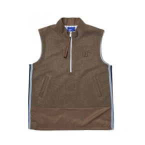 KNIT ZIP-UP VEST_BR