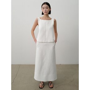 Clean Maxi Skirt_White