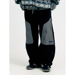 FLEECE BLOCK TRACK PANTS [3 COLOR]