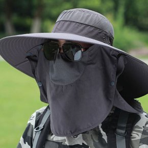 낚시 등산용 농사용 여름챙 여성 남성 창큰 모자 두건