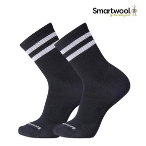 Athletic Targeted Cushion Stripe Crew 2P Socks 스마트울