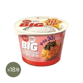 햇반 컵반 BIG 김치날치알밥 263g x18개