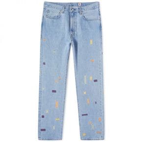 Levis Collections 리바이스 빈티지 의류 메이드 재팬 505 진 청바지 - Karachippu 미드 인디고