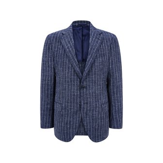 MAN ON THE BOON [LORO PIANA FABRIC] 울 린넨 스트라이프 자켓 4713151011057